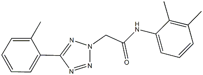 N-(2,3-dimethylphenyl)-2-[5-(2-methylphenyl)-2H-tetraazol-2-yl]acetamide 结构式