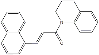1-[(2E)-3-(1-naphthyl)-2-propenoyl]-1,2,3,4-tetrahydroquinoline 结构式