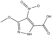 4-nitro-3-methoxy-1H-pyrazole-5-carboxylic acid 结构式