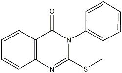 2-(methylsulfanyl)-3-phenyl-4(3H)-quinazolinone 结构式