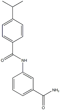 3-[(4-isopropylbenzoyl)amino]benzamide 结构式