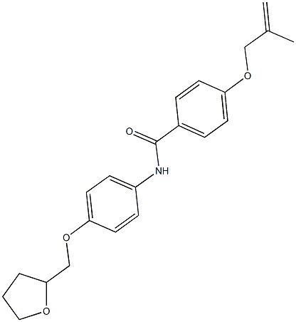 4-[(2-methyl-2-propenyl)oxy]-N-[4-(tetrahydro-2-furanylmethoxy)phenyl]benzamide 结构式