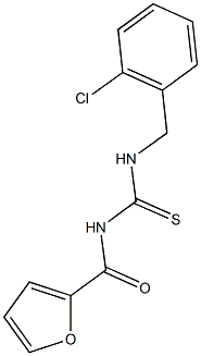 N-(2-chlorobenzyl)-N'-(2-furoyl)thiourea 结构式