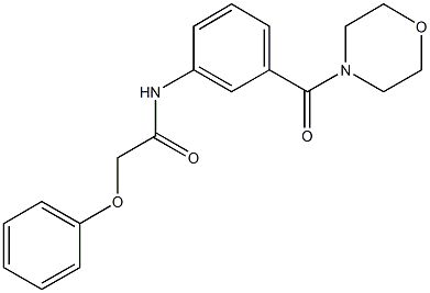 N-[3-(4-morpholinylcarbonyl)phenyl]-2-phenoxyacetamide 结构式