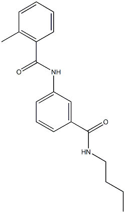 N-{3-[(butylamino)carbonyl]phenyl}-2-methylbenzamide 结构式