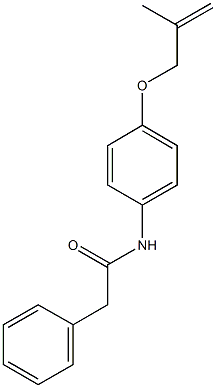 N-{4-[(2-methyl-2-propenyl)oxy]phenyl}-2-phenylacetamide 结构式