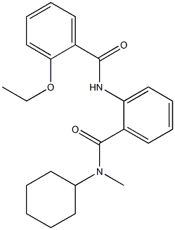 N-cyclohexyl-2-[(2-ethoxybenzoyl)amino]-N-methylbenzamide 结构式