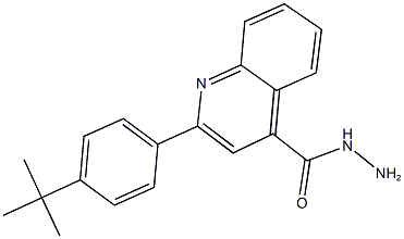 2-(4-tert-butylphenyl)-4-quinolinecarbohydrazide 结构式