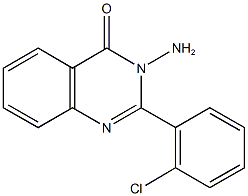 3-amino-2-(2-chlorophenyl)-4(3H)-quinazolinone 结构式