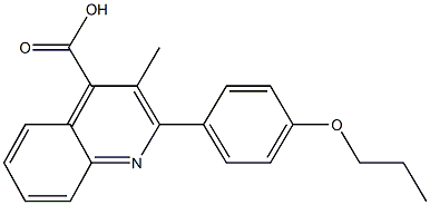 3-methyl-2-(4-propoxyphenyl)-4-quinolinecarboxylic acid 结构式