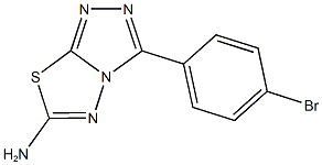 3-(4-bromophenyl)[1,2,4]triazolo[3,4-b][1,3,4]thiadiazol-6-ylamine 结构式