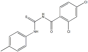 N-(2,4-dichlorobenzoyl)-N'-(4-methylphenyl)thiourea 结构式