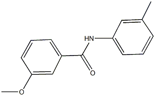 3-methoxy-N-(3-methylphenyl)benzamide 结构式