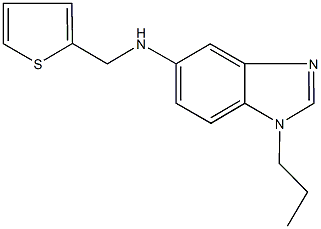 N-(1-propyl-1H-benzimidazol-5-yl)-N-(2-thienylmethyl)amine 结构式