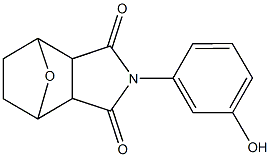 4-(3-hydroxyphenyl)-10-oxa-4-azatricyclo[5.2.1.0~2,6~]decane-3,5-dione 结构式