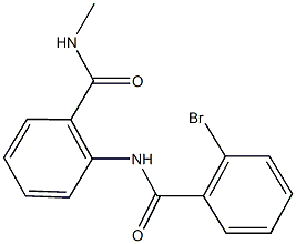 2-[(2-bromobenzoyl)amino]-N-methylbenzamide 结构式