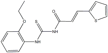 N-(2-ethoxyphenyl)-N'-[3-(2-thienyl)acryloyl]thiourea 结构式