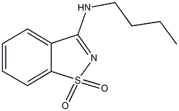 N-butyl-1,2-benzisothiazol-3-amine 1,1-dioxide 结构式