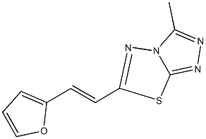 6-[2-(2-furyl)vinyl]-3-methyl[1,2,4]triazolo[3,4-b][1,3,4]thiadiazole 结构式