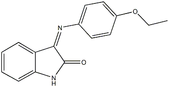 3-[(4-ethoxyphenyl)imino]-1,3-dihydro-2H-indol-2-one 结构式