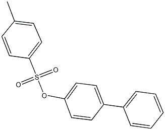 [1,1'-biphenyl]-4-yl 4-methylbenzenesulfonate 结构式