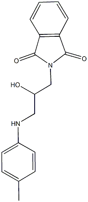 2-[2-hydroxy-3-(4-toluidino)propyl]-1H-isoindole-1,3(2H)-dione 结构式