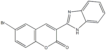 3-(1H-benzimidazol-2-yl)-6-bromo-2H-chromen-2-one 结构式