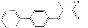 2-([1,1'-biphenyl]-4-yloxy)-N-methylpropanamide 结构式