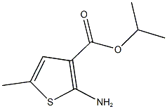 isopropyl 2-amino-5-methyl-3-thiophenecarboxylate 结构式