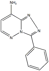 3-phenyl[1,2,4]triazolo[4,3-b]pyridazin-8-amine 结构式