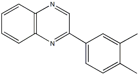 2-(3,4-dimethylphenyl)quinoxaline 结构式