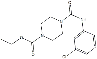 ethyl 4-[(3-chloroanilino)carbonyl]-1-piperazinecarboxylate 结构式