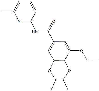 3,4,5-triethoxy-N-(6-methyl-2-pyridinyl)benzamide 结构式