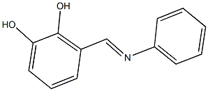 3-[(phenylimino)methyl]-1,2-benzenediol 结构式