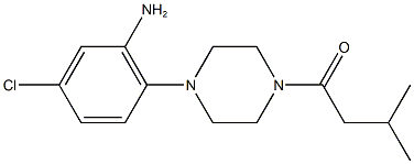 5-chloro-2-[4-(3-methylbutanoyl)-1-piperazinyl]phenylamine 结构式