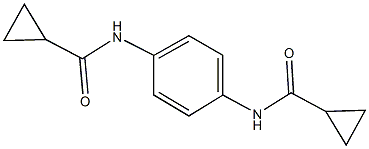 N-{4-[(cyclopropylcarbonyl)amino]phenyl}cyclopropanecarboxamide 结构式
