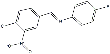 N-(4-chloro-3-nitrobenzylidene)-4-fluoroaniline 结构式