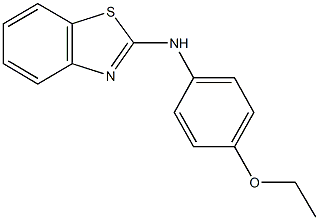 N-(1,3-benzothiazol-2-yl)-N-(4-ethoxyphenyl)amine 结构式