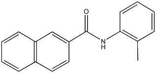 N-(2-methylphenyl)-2-naphthamide 结构式