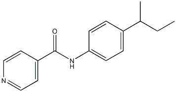 N-(4-sec-butylphenyl)isonicotinamide 结构式