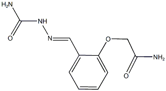 2-{2-[2-(aminocarbonyl)carbohydrazonoyl]phenoxy}acetamide 结构式