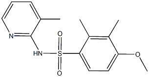 4-methoxy-2,3-dimethyl-N-(3-methyl-2-pyridinyl)benzenesulfonamide 结构式