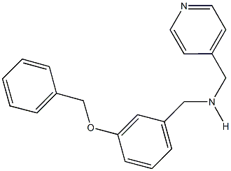 N-[3-(benzyloxy)benzyl]-N-(4-pyridinylmethyl)amine 结构式