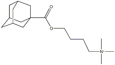 4-[(1-adamantylcarbonyl)oxy]-N,N,N-trimethyl-1-butanaminium 结构式