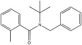 N-benzyl-N-(tert-butyl)-2-methylbenzamide 结构式