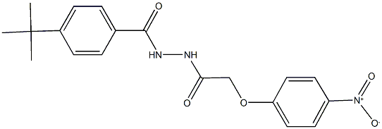 N'-(4-tert-butylbenzoyl)-2-{4-nitrophenoxy}acetohydrazide 结构式