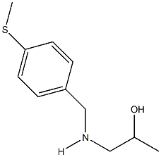 1-{[4-(methylsulfanyl)benzyl]amino}-2-propanol 结构式