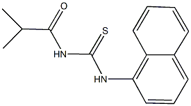 N-isobutyryl-N'-(1-naphthyl)thiourea 结构式