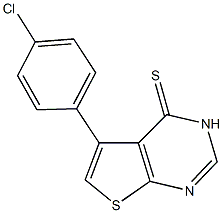 5-(4-chlorophenyl)thieno[2,3-d]pyrimidine-4(3H)-thione 结构式
