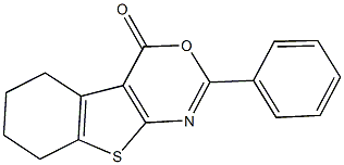 2-phenyl-5,6,7,8-tetrahydro-4H-[1]benzothieno[2,3-d][1,3]oxazin-4-one 结构式